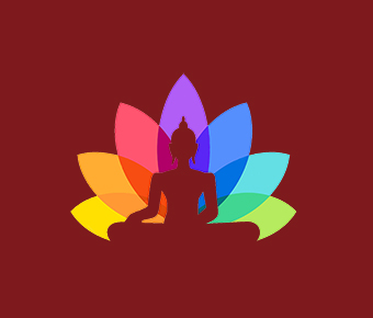 A meditator seated in the full lotus posture